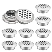 Kratki wentylacyjne - Kratka wentylacyjna okrągła, kratka wentylacyjna ze stali nierdzewnej, rozmiar montażowy 25 mm, srebrna, 10 sztuk (wypukła) - miniaturka - grafika 1