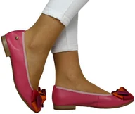 Baleriny - Baleriny Modne Maciejka P6801-15 00 Różowe Skóra Naturalna - MACIEJKA - miniaturka - grafika 1