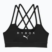 Bielizna sportowa damska - Biustonosz treningowy PUMA Hyrox Move Strappy black WYSYŁKA W 24H 30 DNI NA ZWROT - miniaturka - grafika 1