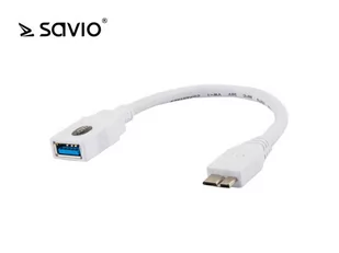 Elmak SAVIO CL-87 Adapter USB OTG AF - micro USB 3.0 BM (KKS8KPBU0160 [4958779]) - Kable komputerowe i do monitorów - miniaturka - grafika 1