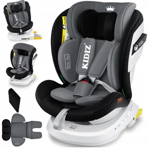 Fotelik samochodowy dla dzieci KIDIZ ISOFIX 360° obrotowy 0–36 kg od 0 do 12 lat - Akcesoria do fotelików - miniaturka - grafika 1