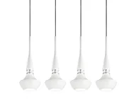 Lampy sufitowe - Azzardo Tasos 4 White wisząca (MD2095b-4w) - miniaturka - grafika 1
