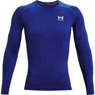 Koszulki męskie - Koszulka męska Under Armour HG Armour Comp LS niebieska 1361524 400 - miniaturka - grafika 1