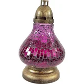 Lampiony i znicze - Znicz Witraż Mini Karafka fioletowy Ilumini - miniaturka - grafika 1