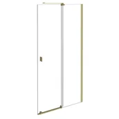 Kabiny prysznicowe - Kabina prysznicowa Besco Vayo 120x200 walk-in złoty połysk transparentne VYG-120-200C - miniaturka - grafika 1