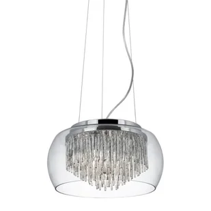 Searchlight Szklana lampa wisząca Curva o błyszczącym designie - Lampy sufitowe - miniaturka - grafika 1