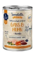 Mokra karma dla kotów - Sanabelle Gęś, kurczak i marchew puszka 180g - miniaturka - grafika 1
