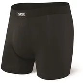 Majtki męskie - Bokserki Saxx Ultra Boxer Fly (black) Rozmiar: L / Kolor: czarny - miniaturka - grafika 1