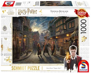 Schmidt, Puzzle PQ THOMAS KINKADE Harry Potter: Ulica Pokątna, 1000 el. - Puzzle - miniaturka - grafika 1