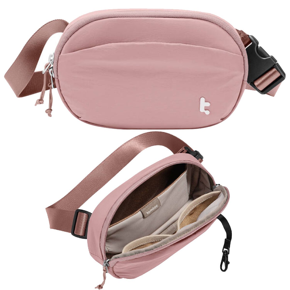 Tomtoc TORBA NERKA NA PASKU SASZETKA SPORTOWA NA RAMIĘ 1,5l RÓŻOWA
