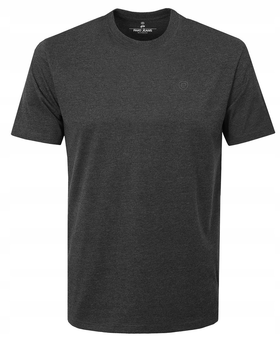 T-SHIRT Męski Klasyczna Koszulka Basic Bawełniana TOP GRAFIT XL Pako Jeans