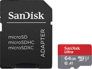 Karty pamięci - SANDISK ULTRA microSDXC 64 GB 120MB/s  + ADAPTER - miniaturka - grafika 1