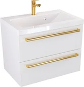 Szafki łazienkowe - Szafka z Umywalką ATHOS 60 cm MAT - Uchwyt Złoty - miniaturka - grafika 1