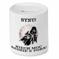 Skarbonki - SKARBONKA DLA SYNA SYNU NIECH MOC BĘDZIE Z TOBĄ! z Nadrukiem ze Zdjęciem - miniaturka - grafika 1