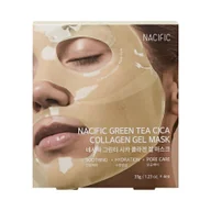 Maseczki do twarzy - NACIFIC GREEN TEA Cica Collagen Gel Mask – hydrożelowa łagodząco-nawilżająca maska do twarzy (4 × 35 g) - miniaturka - grafika 1