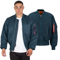 Odzież taktyczna i umundurowanie - Kurtka Alpha Industries MA-1 100101 02 - Granatowa - miniaturka - grafika 1