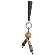 Breloki - Toscanio B5 brelok ozdobny czarny/odcienie brązu koraliki - miniaturka - grafika 1