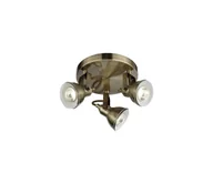 Lampy sufitowe - Searchlight 81543 - Oświetlenie punktowe FOCUS 3xGU10/50W/230V mosiądz - miniaturka - grafika 1