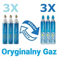 Akcesoria i części AGD - 3X Wymiana niebieskiego cylindra SodaStream Twist Connect - nabój z gazem CO2 - ORYGINALNY GAZ - miniaturka - grafika 1