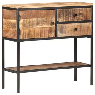 vidaXL Szafka, 85x30x80 cm, surowe drewno mango 320486 - Szafki do salonu - miniaturka - grafika 21