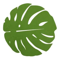 Obrusy i serwetki - Podkładka filcowa LISTEK 38 x 38 cm zielona - miniaturka - grafika 1