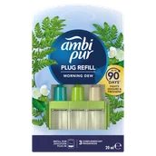 Odświeżacze powietrza - Ambi Pur 3Volution wkład do elektrycznego odświeżacza powietrza Morning Dew, 20 ml - miniaturka - grafika 1