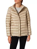 Płaszcze damskie - Geox Damski płaszcz W Jaysen W1425ET2891 Down Coat, Autumn Glaze/RAW UMB, D 38 / IT 44, Pepper beżowy/pomegra - miniaturka - grafika 1