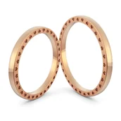 Obrączki ślubne - Obrączki ślubne z sercami - Au-1144 - miniaturka - grafika 1