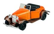 Samochody i pojazdy dla dzieci - Welly Old Timer Ford Model A Roadster Bez Dachu Pomarańczowy 1:34 Samochód Nowy Metalowy Model - miniaturka - grafika 1