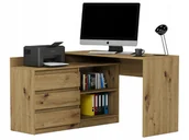 Biurka dla dzieci - Biurko narożne i komoda zestaw 120x50 artisan N-15 - miniaturka - grafika 1