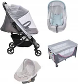 Akcesoria do wózków - Uniwersalna Moskitiera Dla Niemowląt Na Wózek Łóżeczko Ochronna Przenośna - miniaturka - grafika 1