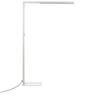 Lampy stojące - Lampa podłogowa LED metalowa srebrna SAGITTA - miniaturka - grafika 1