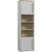 Regały - Regał Lewy SFNR711L-M378 Surfinio Forte Szary, Dąb Catania - miniaturka - grafika 1