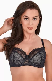 Biustonosz półusztywniany semi-soft Hannah 1207, Kolor czarno-beżowy, Rozmiar 80B, Gaia - Intymna - Biustonosze - miniaturka - grafika 1