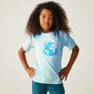 Koszulki dla dziewczynek - Regatta Dziecięca koszulka Alvardo VIII Niebieski, Rozmiar: 164 cm - miniaturka - grafika 1