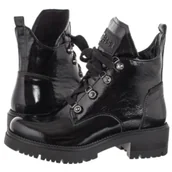 Botki damskie - Botki Czarne Lakierowane 24704 711 (NE412-a) Nessi - miniaturka - grafika 1