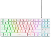 Klawiatury - KEYBOARD USB GXT 833W THADO/TKL ENG WHITE 25894 TRUST - miniaturka - grafika 1