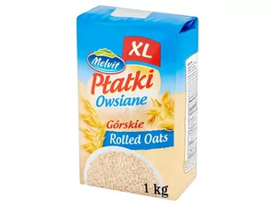 Melvit Płatki owsiane górskie XL 1 kg - Płatki śniadaniowe i musli - miniaturka - grafika 1