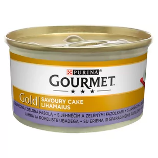 Purina Gourmet Gourmet Gold Savoury Cake Z Jagnięciną I Zieloną Fasolą 85G - Mokra karma dla kotów - miniaturka - grafika 1