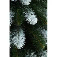 Choinki - Choinka sztuczna Świerk zielono-biały na pniu 140 cm - miniaturka - grafika 1