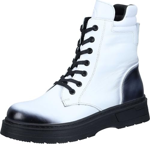 Manitu Damskie 990682-03 Półdługie kozaki, białe, 41 EU, biały, 41 EU