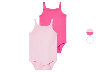 Lupilu Body niemowlęce z bawełny 2 sztuki - Body dla niemowląt Lupilu Body niemowlęce z bawełny 2 sztuki - Body dla niemowląt - miniaturka - grafika 1