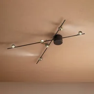 Lampy sufitowe - Sil-Lux Lampa sufitowa LED Magnetic, brąz/złota - miniaturka - grafika 1