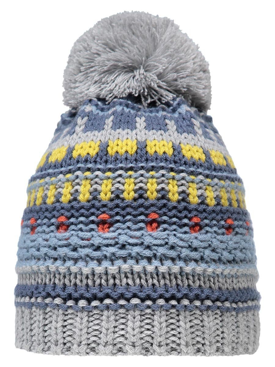 Chłopięca czapka zimowa z pomponem szara Döll r.51
