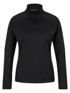 Bluzy damskie - Ziener JEANE damski sweter narciarski, bluza funkcyjna, ciepła, elastyczna, czarna, rozmiar 46 - miniaturka - grafika 1
