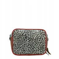 Torebki damskie - Skórzana torebka listonoszka damska skóra naturalna dwustronna eko OLIVKA - miniaturka - grafika 1