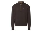 Swetry męskie - esmara Men U.S. Grand Polo Sweter męski typu troyer (Brązowy, S (44/46)) - miniaturka - grafika 1