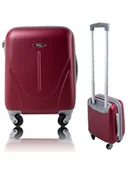 Walizki - Mała walizka kabinowa PELLUCCI RGL 883 SS Bordowa - miniaturka - grafika 1