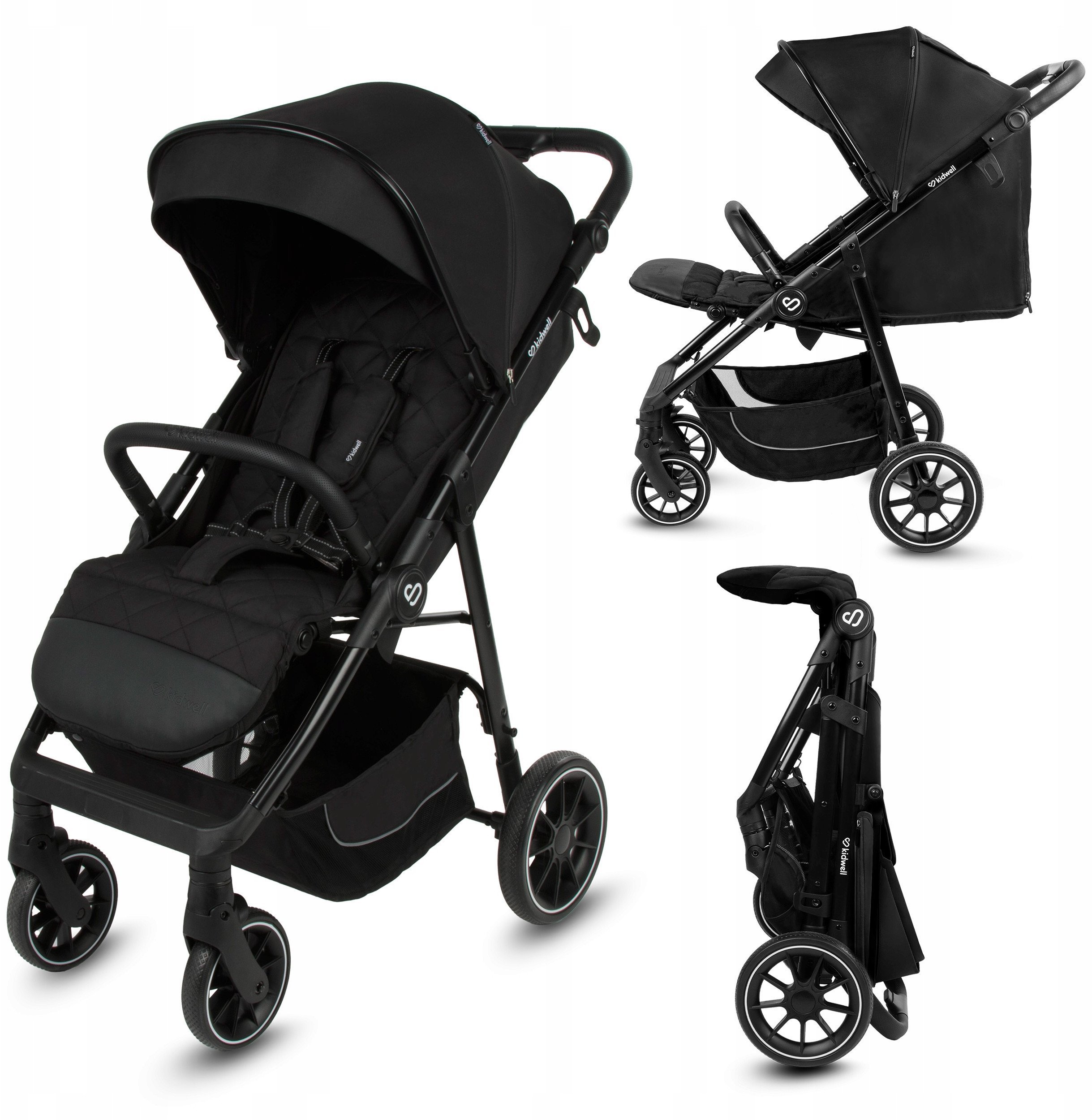 KIDWELL WÓZEK SPACEROWY ENZO BLACK 5906601700521