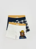 Skarpetki dla dzieci - Reserved - Bokserki 3 pack - bursztynowy - miniaturka - grafika 1